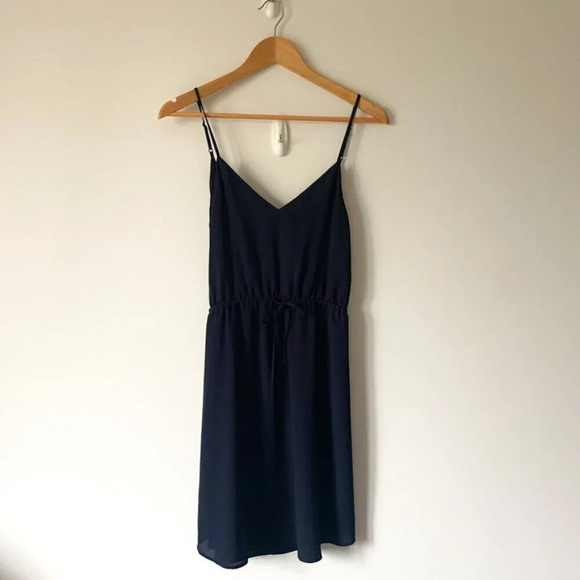 Aritzia Babaton Casimir Dress Navy Blue Size XXS - Picture 4 of 8